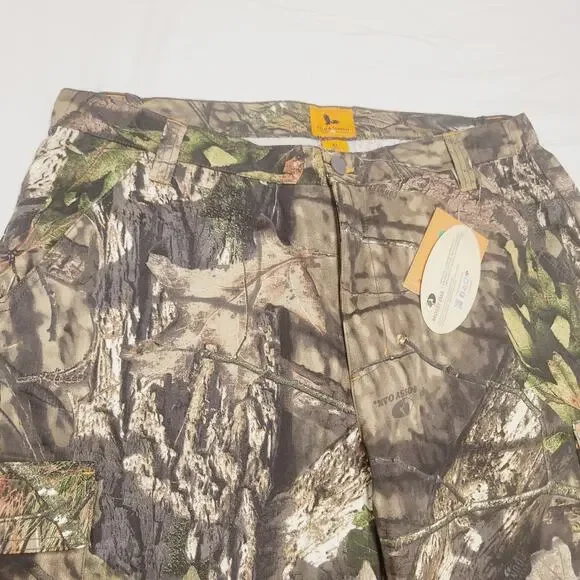 Field & Stream Camo Pants Mens XL Mossy Oak Cargo Twill Utility Camping Hunting - Picture 2 of 13